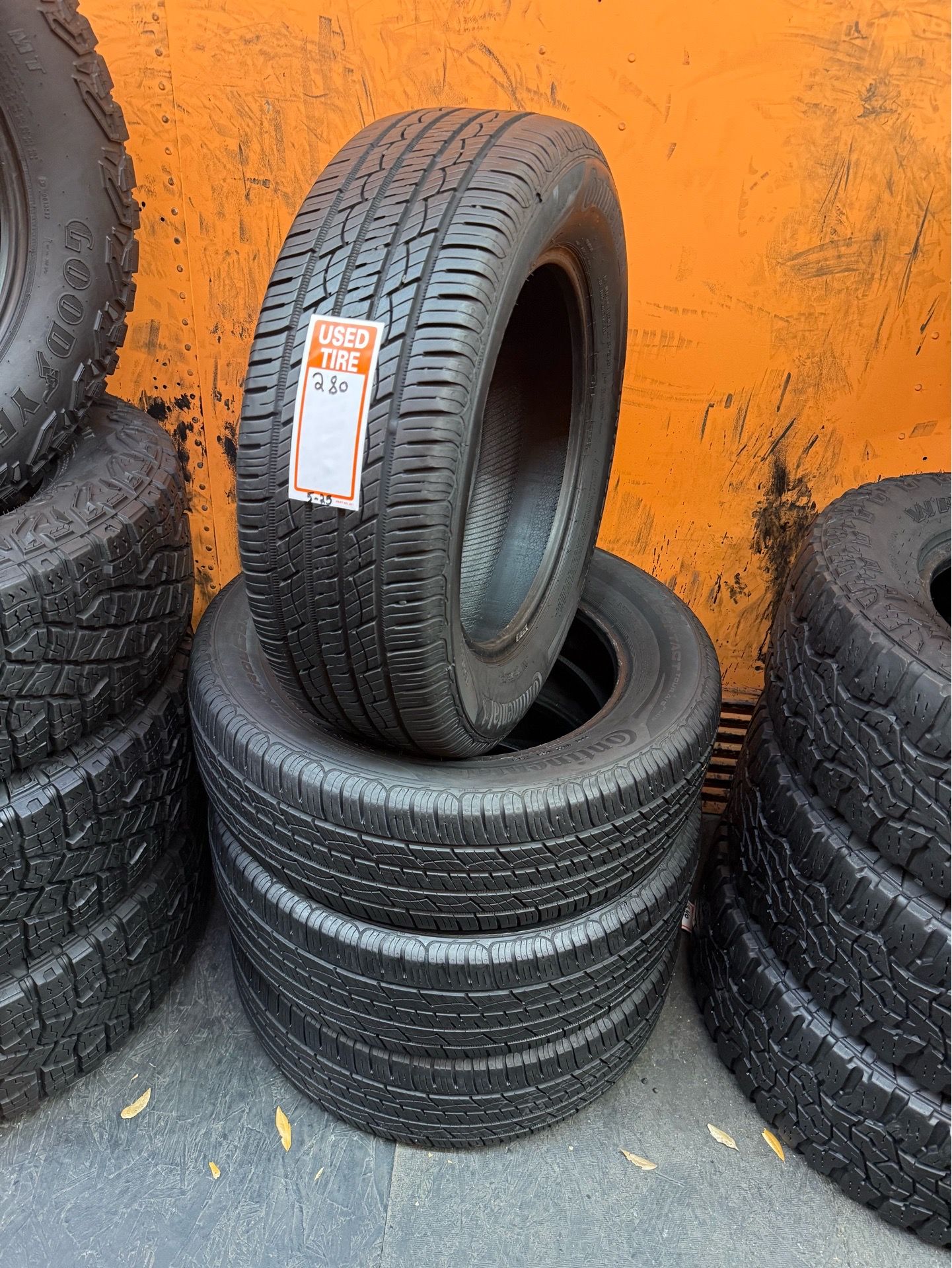 225/65R17 Continental Control Contact High Tread Full Set of 4 Tires