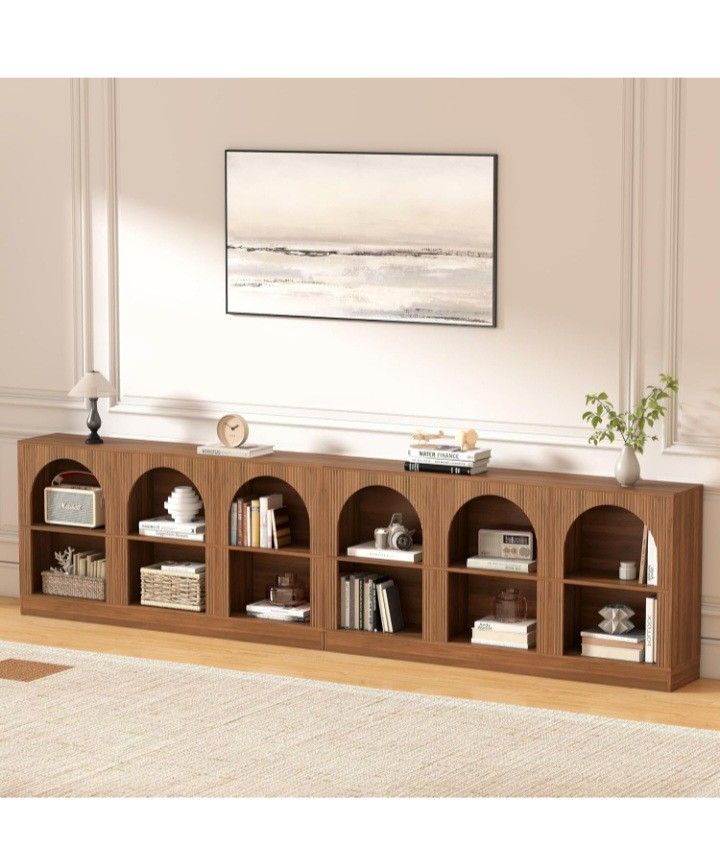 Mid Century Modern Style Bookshelf Set