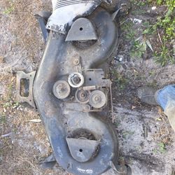 ((READ AD))((48" DOUBLE Front Bar Mount Craftsman/husqvarna DECK)) Riding Mower 