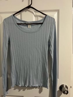 H&M shirt adult size large light blue