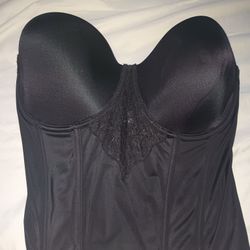 Corset Bra Black 36D/Corset negro 36D
