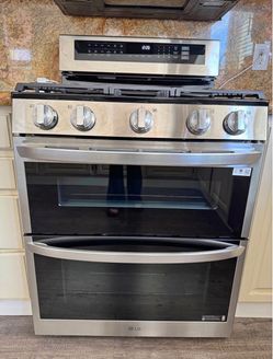 LG cooktop stove plus oven