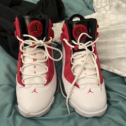 Air Jordan Rings 6 White Carmine