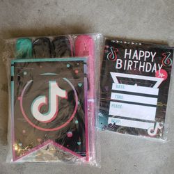 Tik Tok Birthday Party Decorations Kit Supplies