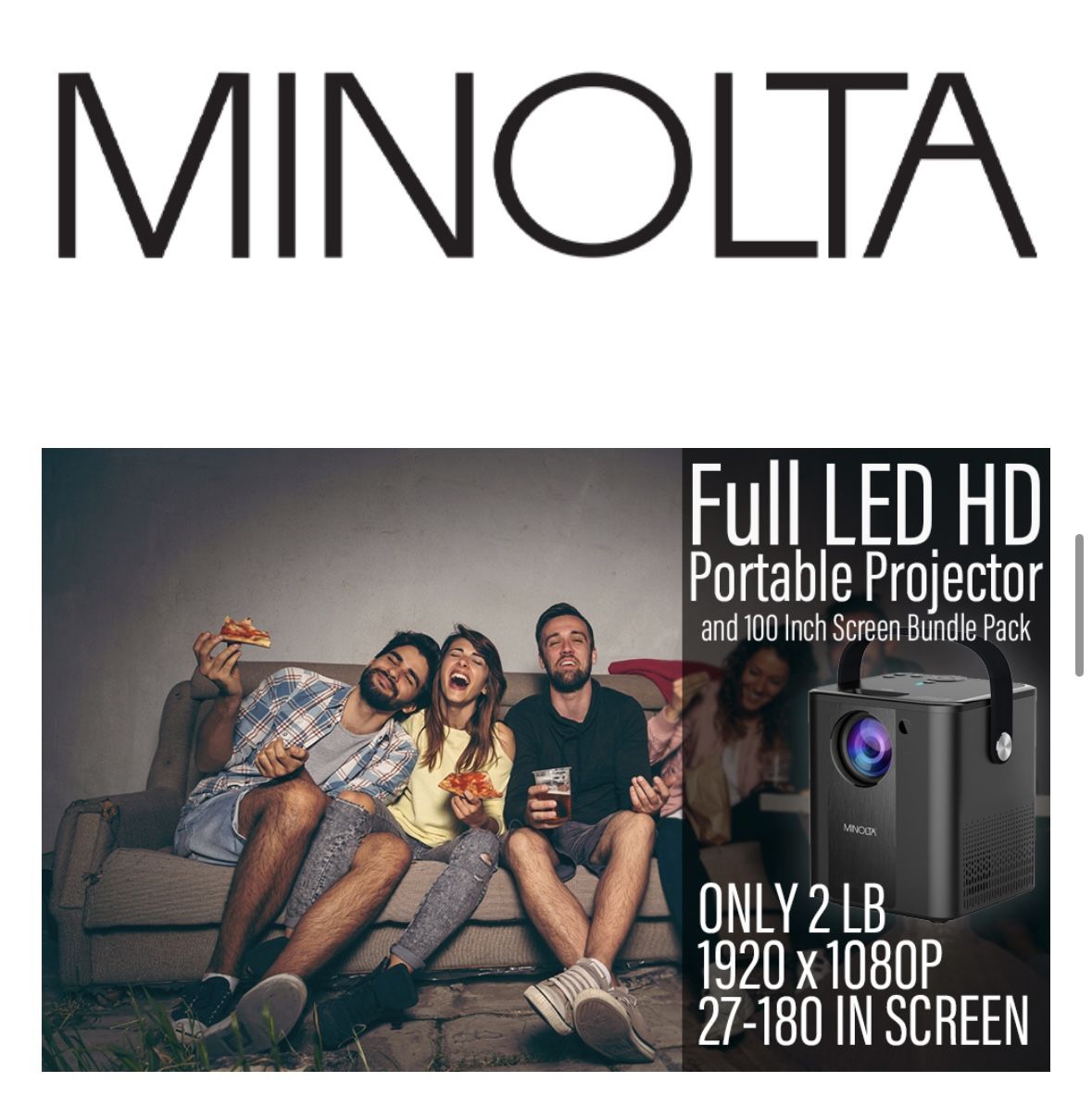 Minolta Projector W/ Screen
