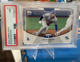 🔥Shohei Ohtani PSA 9 2024 Topps 50/50: #1 Los Angeles Dodgers 1 Stolen base 🔥