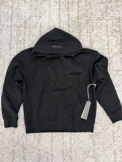 Black essentials hoodie