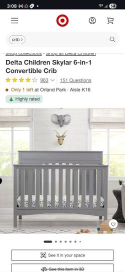 Delta Children Emery 4-in-1 Convertible Baby Crib