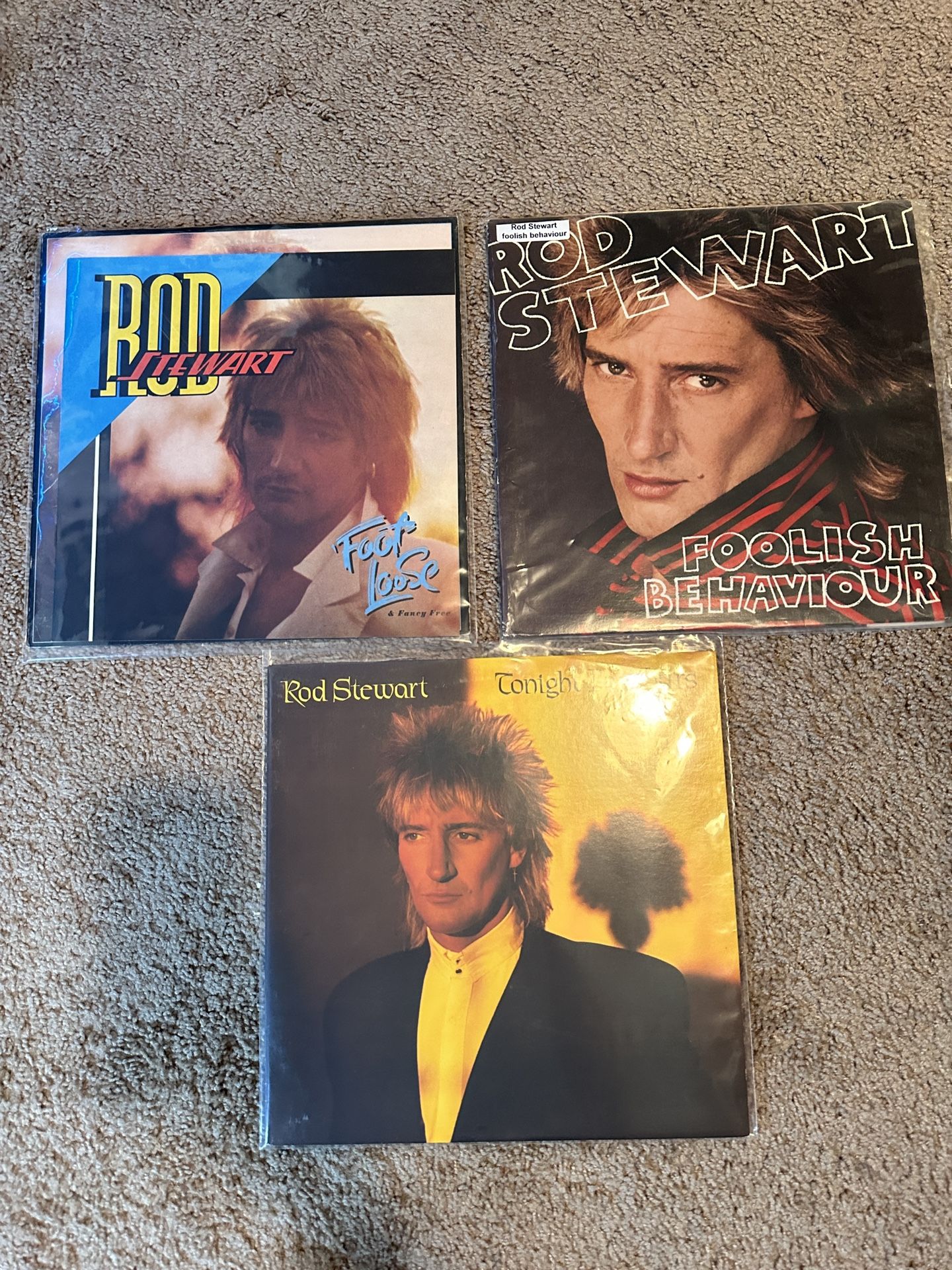 Vinyl records, twenty one pilots Rod Stewart, Sheena Easton