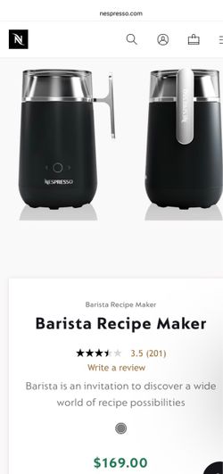 Nespresso Barista Recipe Maker