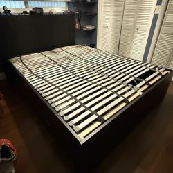 Bed Frame with sliding Draws