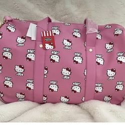 HELLO KITTY WHEELED DUFFLE TRAVEL BAG