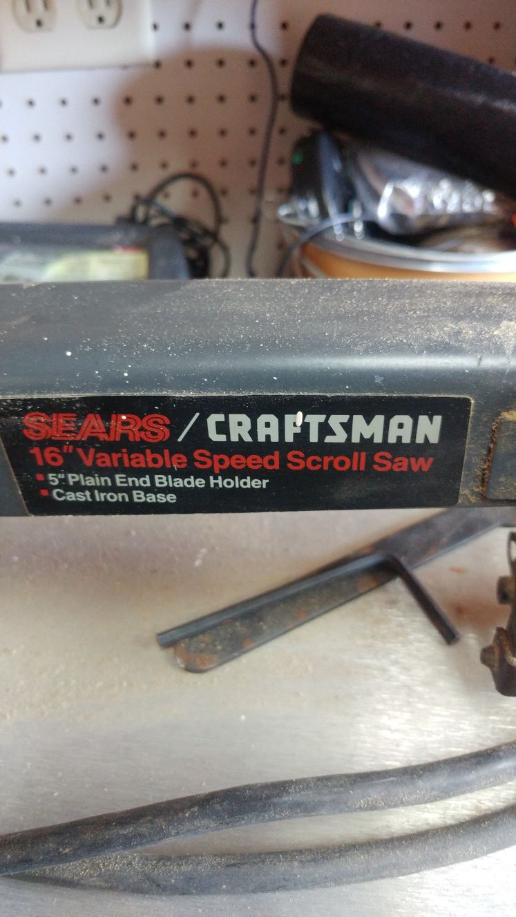 Craftsman variable speed scroll saw