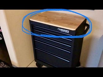 Husky 26 in. Hardwood Tool Cabinet Top *Read Description*