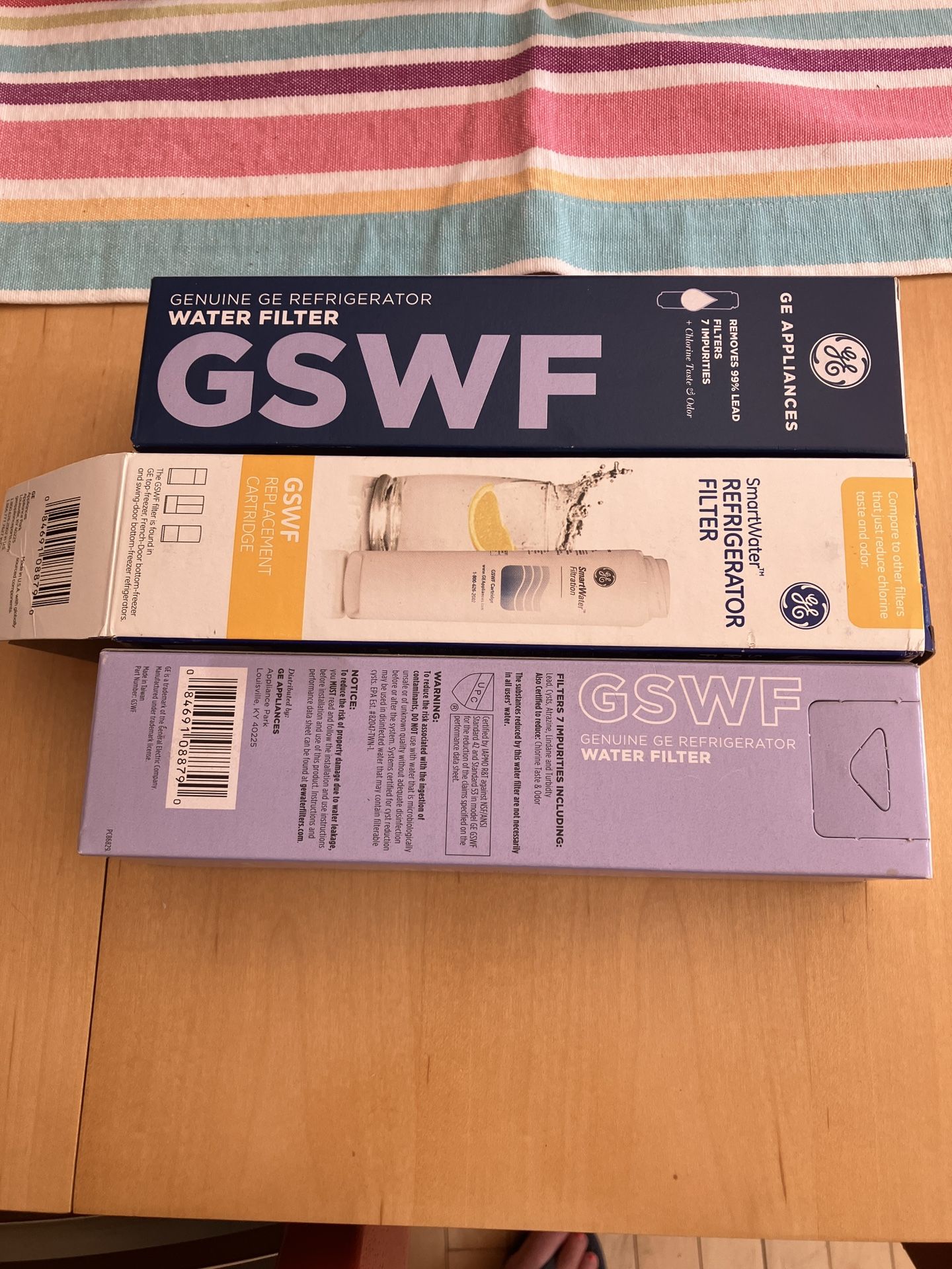 FREE GE GSWF Refrigerator filters (3)