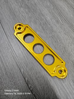 Brand New Password JDM Billet Gold Battery Tie down 1992-2000 Civic & 1994-2001 Integra
