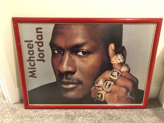 Michael Jordan 6 Rings Poster