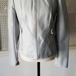 Kenneth cole reaction faux leather jacket womens hot sale