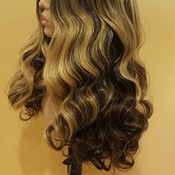 Long Brown Wavy Wig