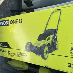 Ryobi 13 Inch 18v Mower W 18v Weedeater $150 