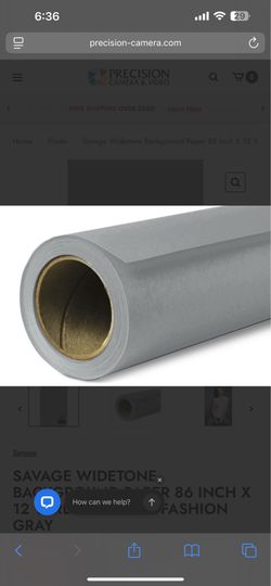 Savage 86” Fashion Gray Seamless Paper Backdrop | Photography Background