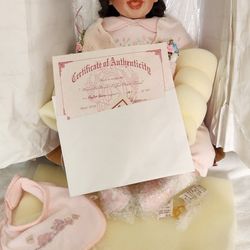 Fayzah Spanos Doll Bonnet Or Bow In Original Box