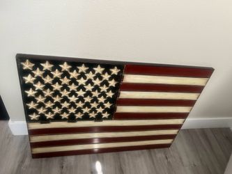 Metal American flag