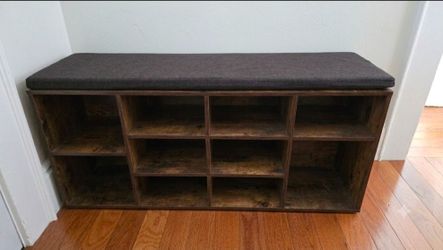 Shoe storage bench