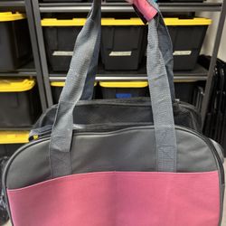 Pink And Grey Pet Carrier