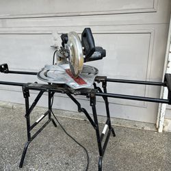 10” Sliding Compound Miter Saw With Stand