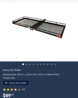 Flash Sale - NEW Hitchhacker Carry-On Trailer Cargo Carrier - Never Opened