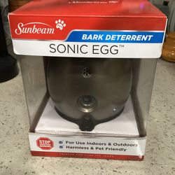 New Sunbeam Sonic Egg  Dog Bark Deterrent Machine (VALENCIA) $40
