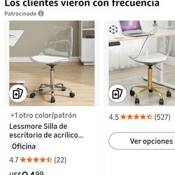 Acrilic Chair new never used