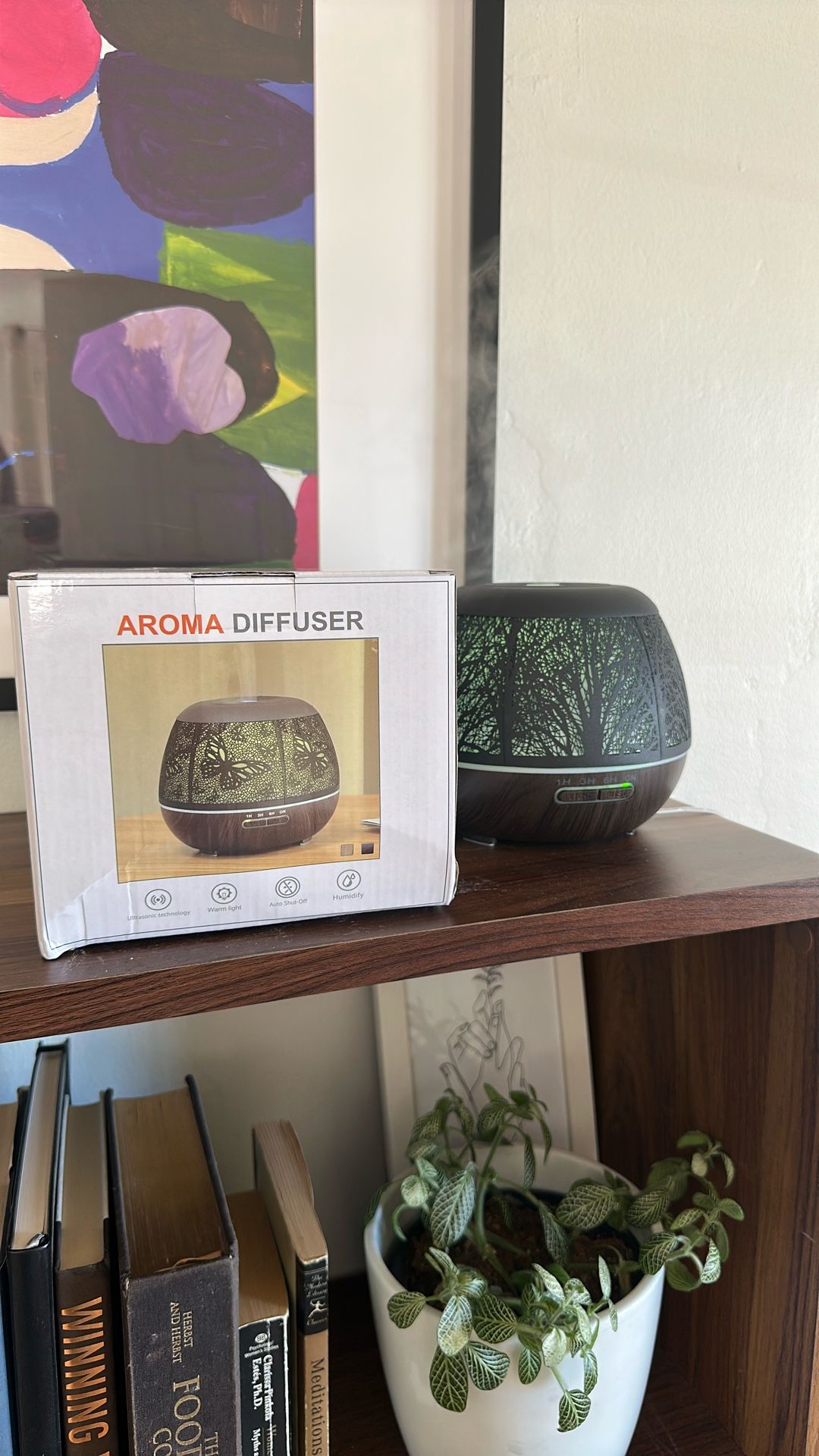 Essential Oil Diffuser for Bedroom 400ml,Diffusers for Home with Remote Control,Cool Mist Humidifier Large Room,Ultrasonic Scent Diffuser Waterless Au