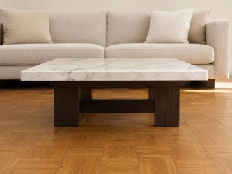 Modern White Marble Style Coffee Table