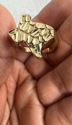 Gold Texas Nugget Ring