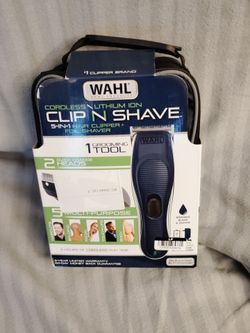 Cordless Wahl Clip N Shave grooming kit