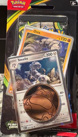 Pokemon TCG Steelix and Onix Blister  Pack with Snorlax Coin