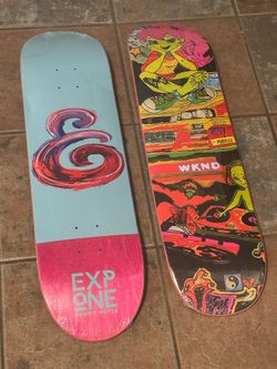 Brand new skateboard decks (8.1) Expedition Wknd Kenny Hoyle Jordan Taylor Thrasher ($45 each w/ grip)