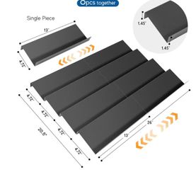 Spice Drawer Organizer, 4 Tier 2 Set Expandable From 13" to 26" Seasoning Jars Drawer Insert Tray,Spice Rack Drawer for Kitchen Cabinet and Countertop