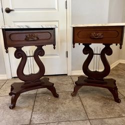 Antique Marble Top Tables