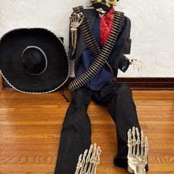 Zapata Day Of Dead Skeleton-Halloween Decor 