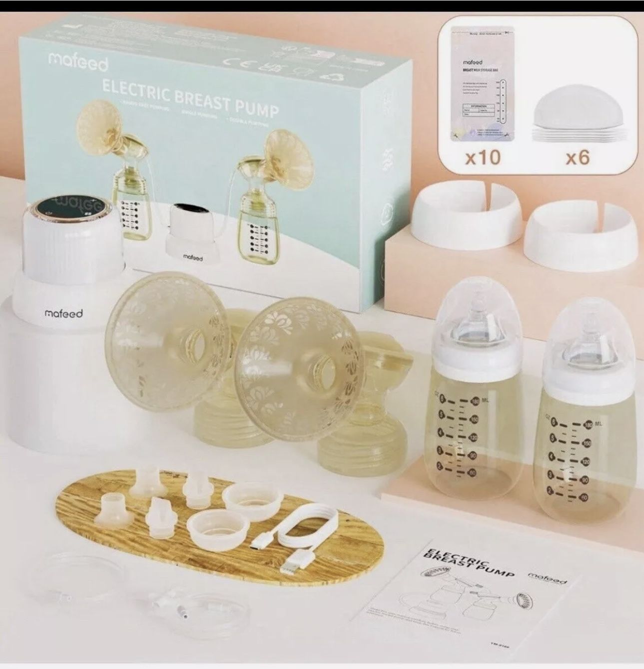 Mafeed Electric Double Breast Pump, Hands-Free