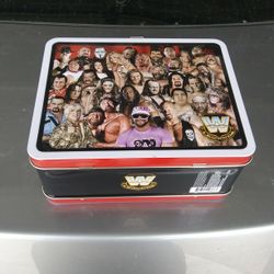 WWF LEGENDS STEEL METAL LUNCH PAIL