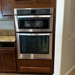 Whirlpool double microwave /oven combo