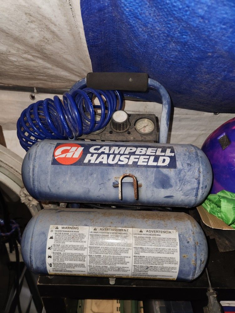 Campbell Hausfeld Portable Air Compressor – Works Great (Needs Hose)