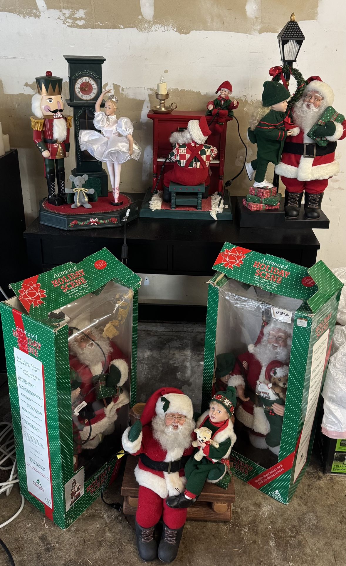 Vintage Animated Santas