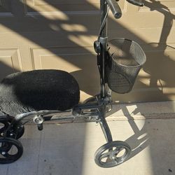 Knee Scooter Ankle Scooter Soft Seat Basket