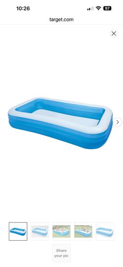 Intex Inflatable Swimming Pool 8 Ft By 4 Ft