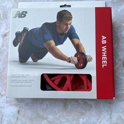 New Balance Ab Wheel Red/Black Lightweight Portable Core Strength Balance BNIB